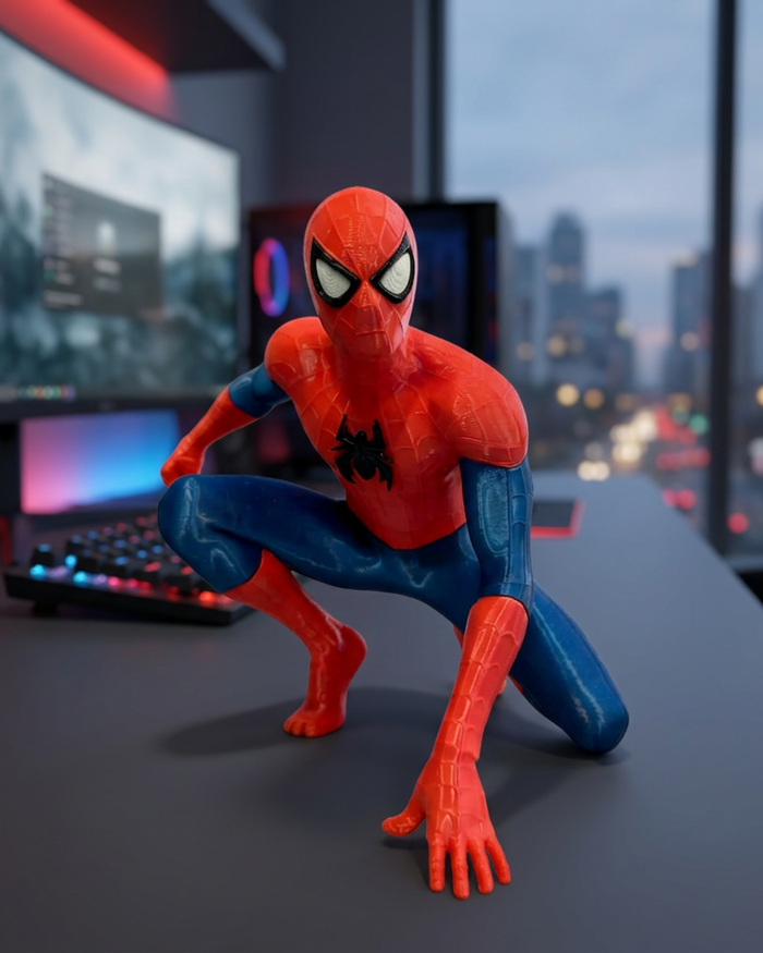 Spidey Action Figure Sitting Pose
