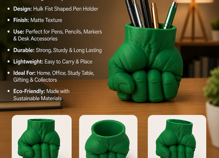 Superhero Fist Desk Organizer | 3D Printed Pen Holder | Premium PLA | Giftonique