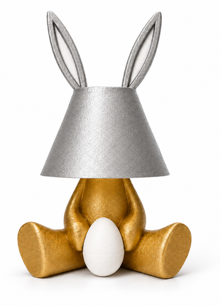 Easter Bunny Mood Lamp | Cute Bunny Character Table Lamp with Warm Ambient Light | Decorative Bedside Night Lamp for Bedroom, Kids Room, Nursery, Living Room & Gifting