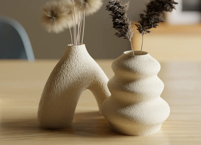 Modern Sculptural Decorative Vase | 3D Printed Premium PLA Vase | Giftonique