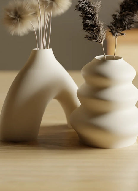 Modern Sculptural Decorative Vase | 3D Printed Premium PLA Vase | Giftonique