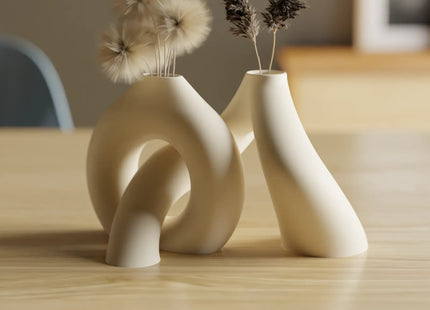 Modern Sculptural Decorative Vase | 3D Printed Premium PLA Vase | Giftonique