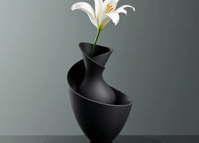 Sculptural Infinity Decorative Vase | Premium 3D Printed Modern Flower Vase | Giftonique