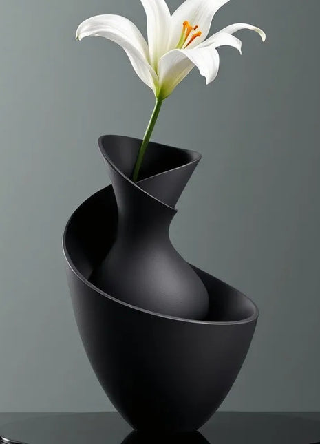 Eclipse Infinity Decorative Vase | Premium 3D Printed Modern Flower Vase | Giftonique