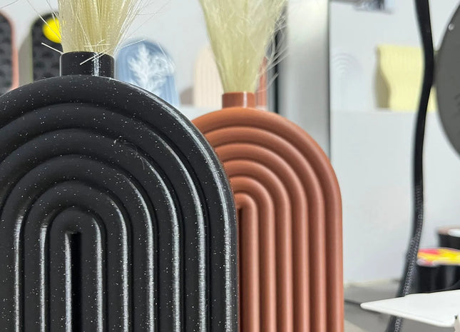 Arch Line Decorative Vase | Modern 3D Printed Scandinavian Flower Vase | Giftonique