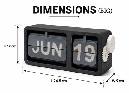 Black Flip Desk Calendar | Desk Calendars | Calendars | Giftonique