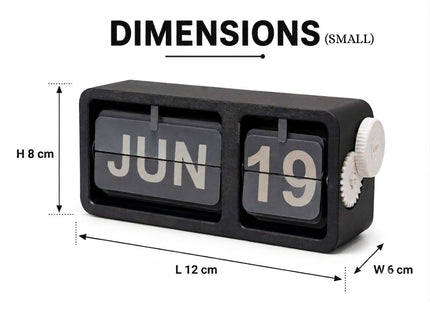 Black Flip Desk Calendar | Desk Calendars | Calendars | Giftonique