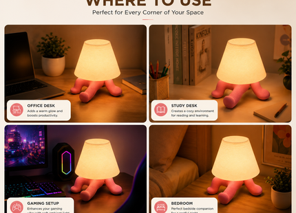 Cute Sunny 3D Printed Table Lamp | Premium PLA Bedside Night Lamp | Modern Ambient Light | Giftonique