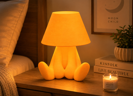 Milo Sitting Figure 3D Printed Table Lamp | Premium PLA Bedside Night Lamp | Modern Designer Ambient Light | Giftonique