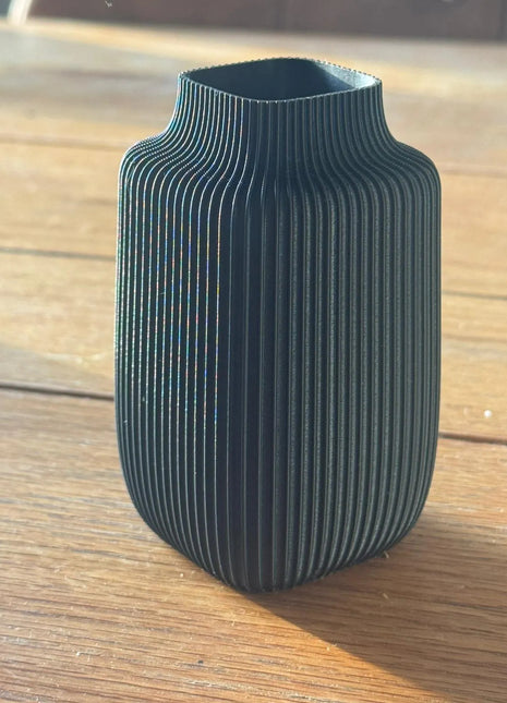 Nordic Fluted Decorative Vase | Modern 3D Printed Premium PLA Vase | Giftonique