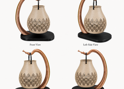 Timber Lantern Tealight Holder with Leaf Cut-Out Design | Tealight Holders | Candle Holders | Giftonique