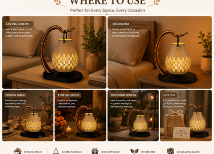 Timber Lantern Tealight Holder with Leaf Cut-Out Design | Tealight Holders | Candle Holders | Giftonique