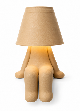 The Little Day Dreamer Table Lamp | Cute Character Bedside Lamp with Warm Ambient Light | Beige Decorative Night Lamp for Bedroom, Kids Room, Study Table, Living Room & Gifting