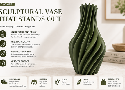 Cyclone Vase | Decorative Vases | Home Decor | Giftonique