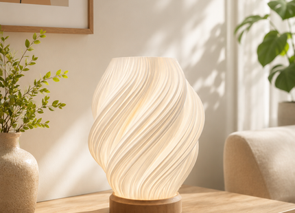 Vortex Lamp – Modern Spiral Ambient Table Lamp for Home Décor | Designer Lamps | Lamps | Giftonique