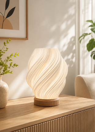 Vortex Lamp – Modern Spiral Ambient Table Lamp for Home Décor | Giftonique