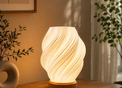 Vortex Lamp – Modern Spiral Ambient Table Lamp for Home Décor | Designer Lamps | Lamps | Giftonique