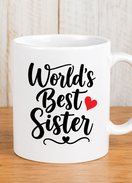 World’s Best Sister Coffee Mug – Gift for Sister | Giftonique