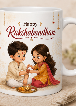 Rakshabandhan Printed Mug – Happy Rakhi Gift Mug | Giftonique