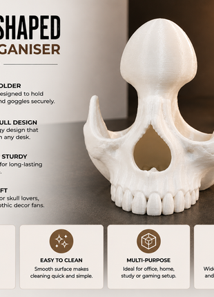 Skull Shape Specs Holder for Eyeglasses and Sunglasses | Giftonique