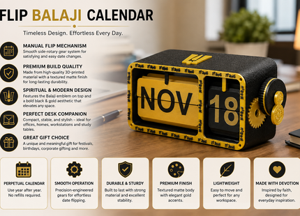 Balaji Flip Calendar | Desk Calendars | Calendars | Giftonique
