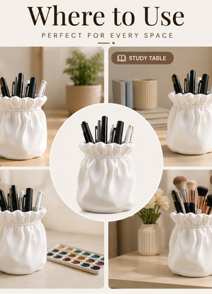 Petal Pouch Pen Holder for Desk and Study Table | Giftonique