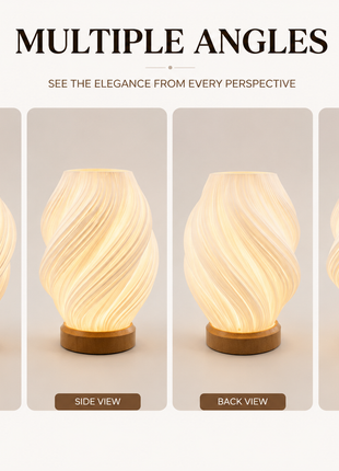 Vortex Lamp – Modern Spiral Ambient Table Lamp for Home Décor | Giftonique