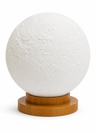 Moon Lamp with Realistic Lunar Surface and Warm Glow | Giftonique