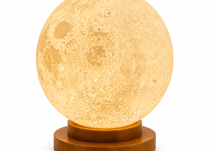 Moon Lamp with Realistic Lunar Surface and Warm Glow | Moon Lamps | Lamps | Giftonique