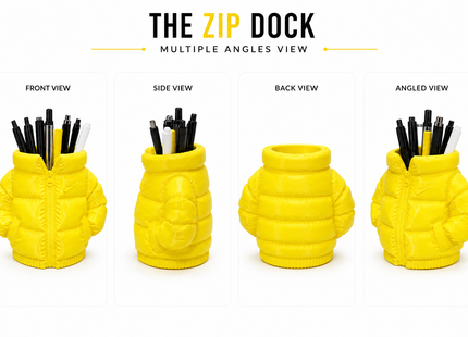 The Zip Dock Jacket-Inspired Pen Holder & Desk Organiser | Pen Holders | Desk Accessories | Giftonique