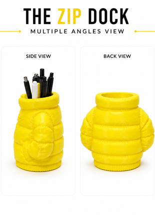 The Zip Dock Jacket-Inspired Pen Holder & Desk Organiser | Giftonique