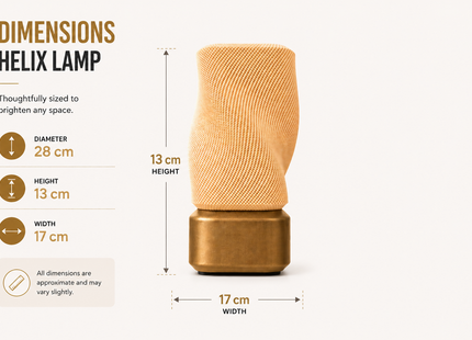 Helix Lamp – Modern Twisted Ambient Table Lamp | Designer Lamps | Lamps | Giftonique