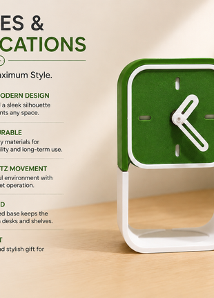 Table Clock with Secret Compartment & Hidden Storage | Giftonique