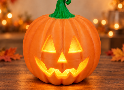 Jack-o'-Lantern Tea Light Holder