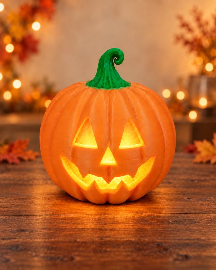 Jack-o'-Lantern Tea Light Holder