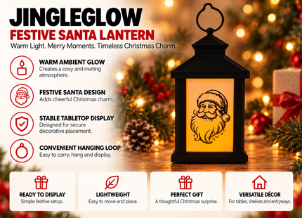 Jingle Glow X Mas Lantern Tealight holder