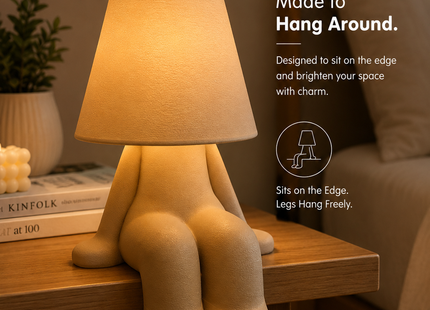 Minimalist Sitting Figure Table Lamp | Modern Nordic Decorative Bedside Lamp