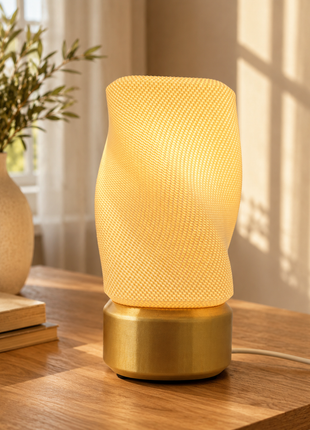 Helix Lamp – Modern Twisted Ambient Table Lamp | Giftonique
