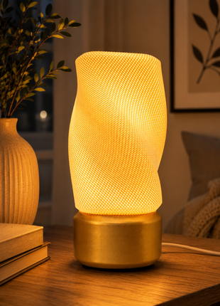 Helix Lamp – Modern Twisted Ambient Table Lamp | Giftonique