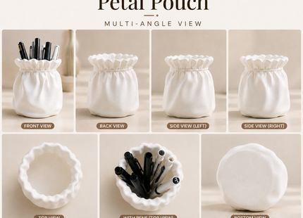 Petal Pouch Pen Holder for Desk and Study Table | Pen Holders | Desk Accessories | Giftonique