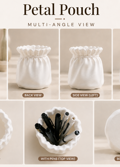 Petal Pouch Pen Holder for Desk and Study Table | Giftonique