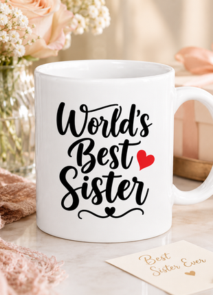 World’s Best Sister Coffee Mug – Gift for Sister | Giftonique