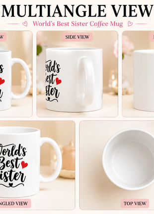 World’s Best Sister Coffee Mug – Gift for Sister | Giftonique
