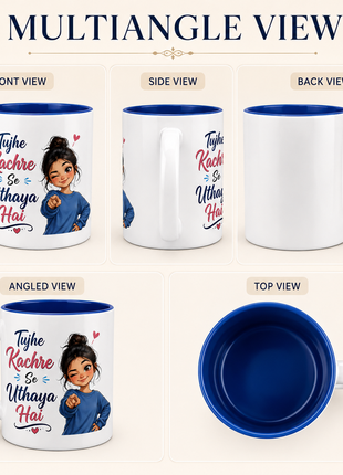 Tujhe Kachre Se Uthaya Hai Funny Printed Coffee Mug | Giftonique