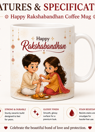 Rakshabandhan Printed Mug – Happy Rakhi Gift Mug | Giftonique