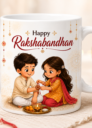 Rakshabandhan Printed Mug – Happy Rakhi Gift Mug | Giftonique