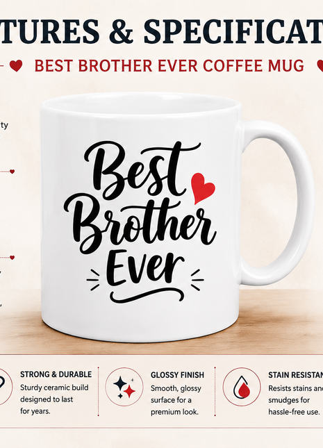 Best Brother Coffee Mug – Gift for Brother | Giftonique