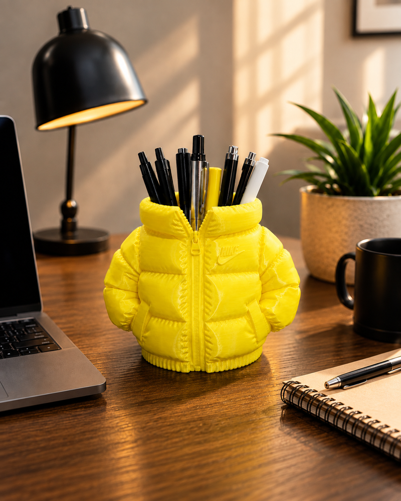 The Zip Dock Jacket-Inspired Pen Holder & Desk Organiser | Pen Holders | Desk Accessories | Giftonique