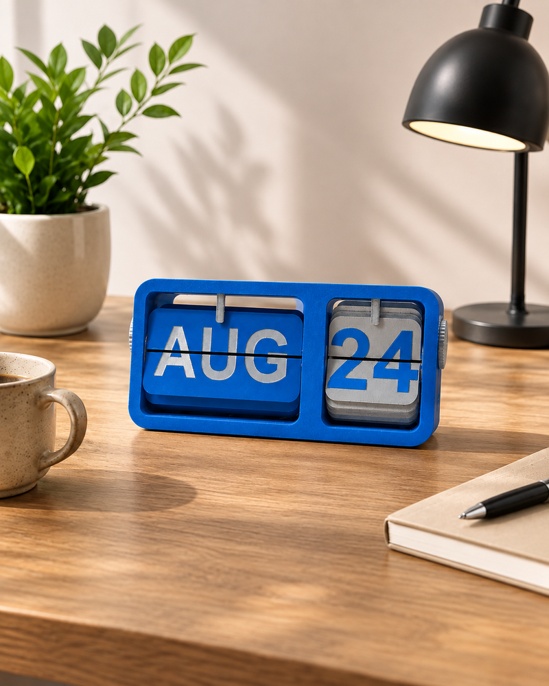 Calendar Blue Flip Desk Calendar | Desk Calendars | Calendars | Giftonique