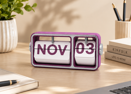 Purple Flip Desk Calendar | Desk Calendars | Calendars | Giftonique